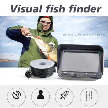 

Bait LED Fishing Camera Fish Finder Underwater Kit Pc7070 30M 720P Lamp Black Technology Underwater Camera 4.3 Inches 6h Diving