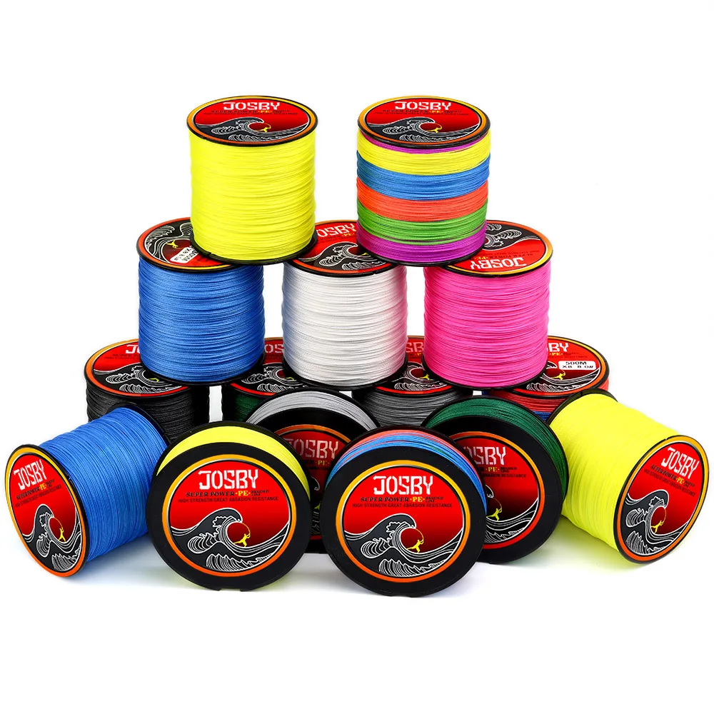 

JOSBY carp braided fishing line linha multifilamento Super strong fishing braid tresse fly Fish Tackle 4 8 Strands PE 150M 300M