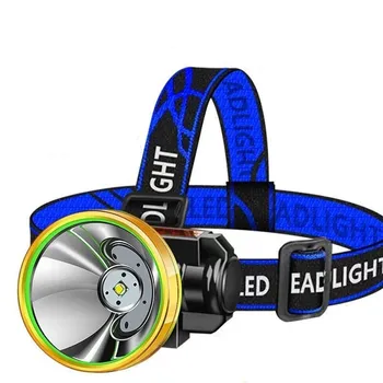 

LED Headlight Rechargeable Waterproof Super Bright Head-Mounted Outdoor Flashlight Lithium Battery Night Fishing Miner's Lamp