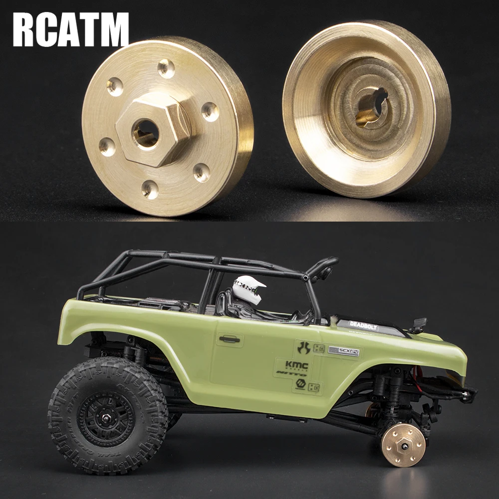 

High Quality Copper Hub Weight Belt Hexagon for 1/24 RC Crawler Car AXIA SCX24 90081