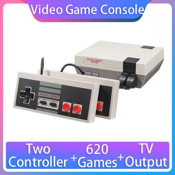 

Video Game Consoles, NES Retro 8 Bit Console, Built-in 620 Games, Support Double Player, TV Output, Gift for Kids