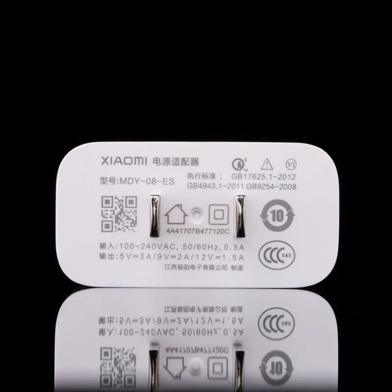Xiaomi mi 9 9T QC3.0 быстрая Зарядное устройство адаптер 12 V/1.5A TYPE-C кабель для mi 9 pro 8 a2 a1 6 f1 макс 3 mi x 2 2s Red mi Note 8 7 K20 pro