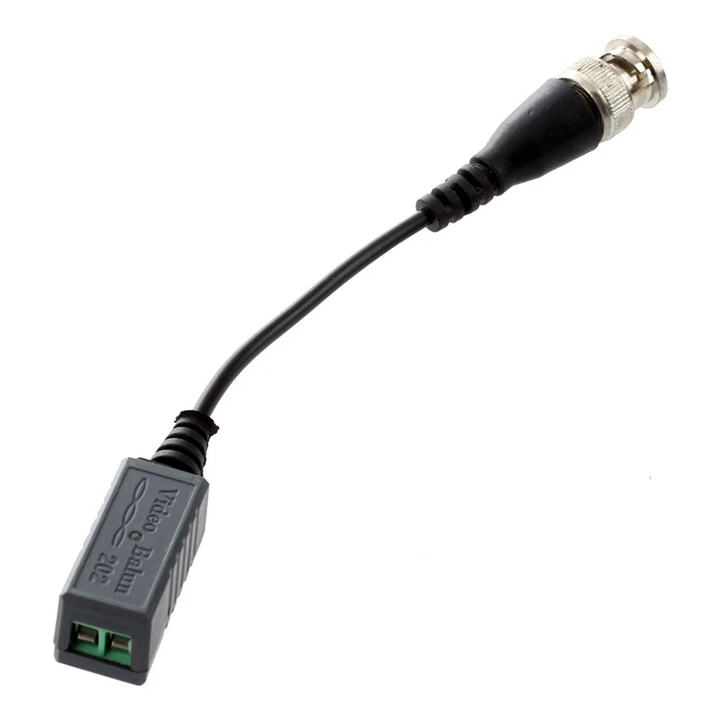 2 сети CAT 5 камера CCTV BNC коаксиальный пассивный видео балун UTP адаптер приемопередатчика коаксиальный кабель