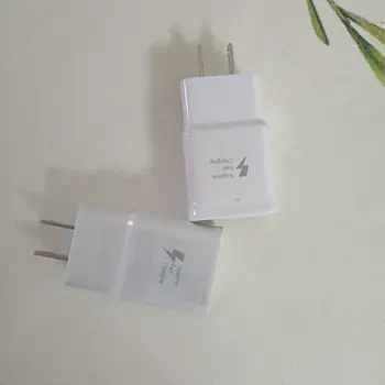 

10pcs/lot US/EU/AU/UK Plug Wall Charger Fast charger adapter Adaptive Fast charging for Samsung S6 Note 4 5 S7 Travel charger