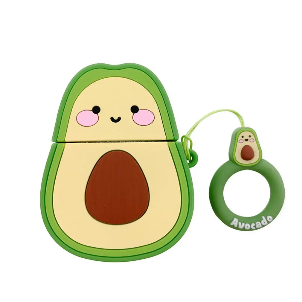 

Personalized Strawberry Avocado Earphone Cover For Airpods Cover Anti-Fall Silicone Drops Protective Case