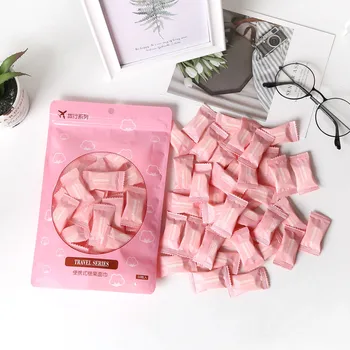 

50pcs/lot Outdoor Travel Magic Compressed Disposable Towel Tablet Capsules Cloth Wipes Paper Tissue Towel
