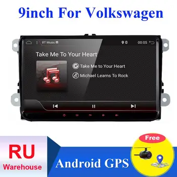 

2 din Android cassette player recorder for VW Volkswagen 9inch Car gps navigation stereo radio with wifi bluetooth dab aux
