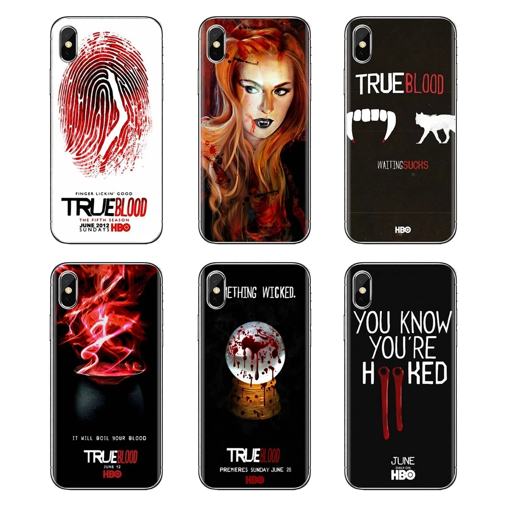 True Blood Type Southern Vampire Soft Case For iPhone XS Max XR X 4 4S 5 5S 5C SE 6 6S 7 8 Plus Samsung Galaxy J1 J3 J5 J7 A3 A5 |