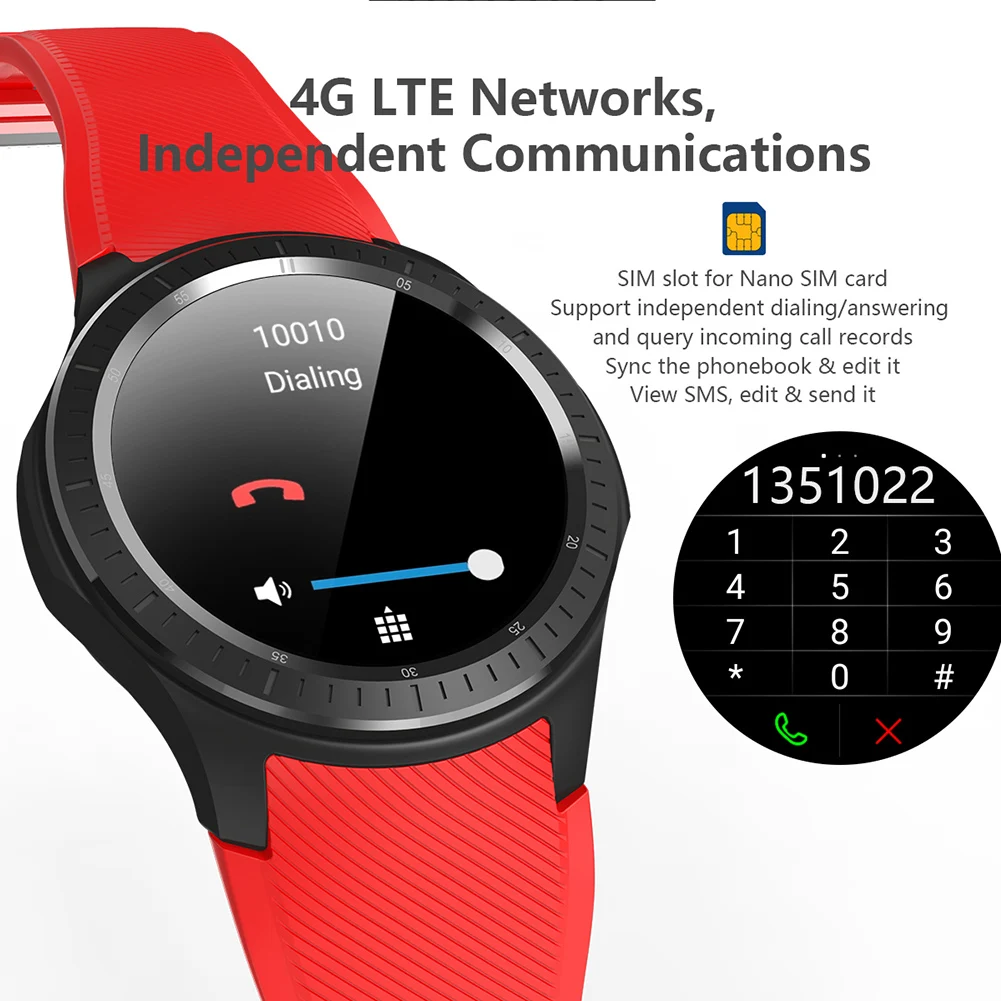 Dm368plus 1 Гб+ 16 Гб монитор сердечного ритма 4G звонок WiFi gps Шагомер Смарт часы