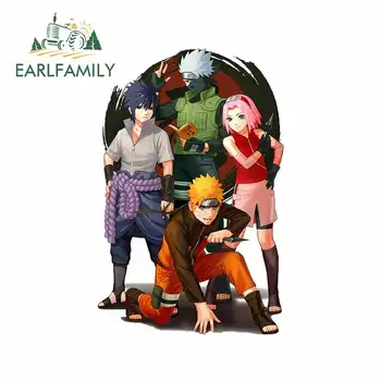 

EARLFAMILY 13cm x 8.6cm For Naruto Vinyl Car Stickers Windows Decal 3D Funny Vinyl Material Occlusion Scratch Decoration