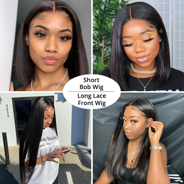 13x4 Straight Lace Front Wig Human Hair 30 Inch Full Hd Transparent 4