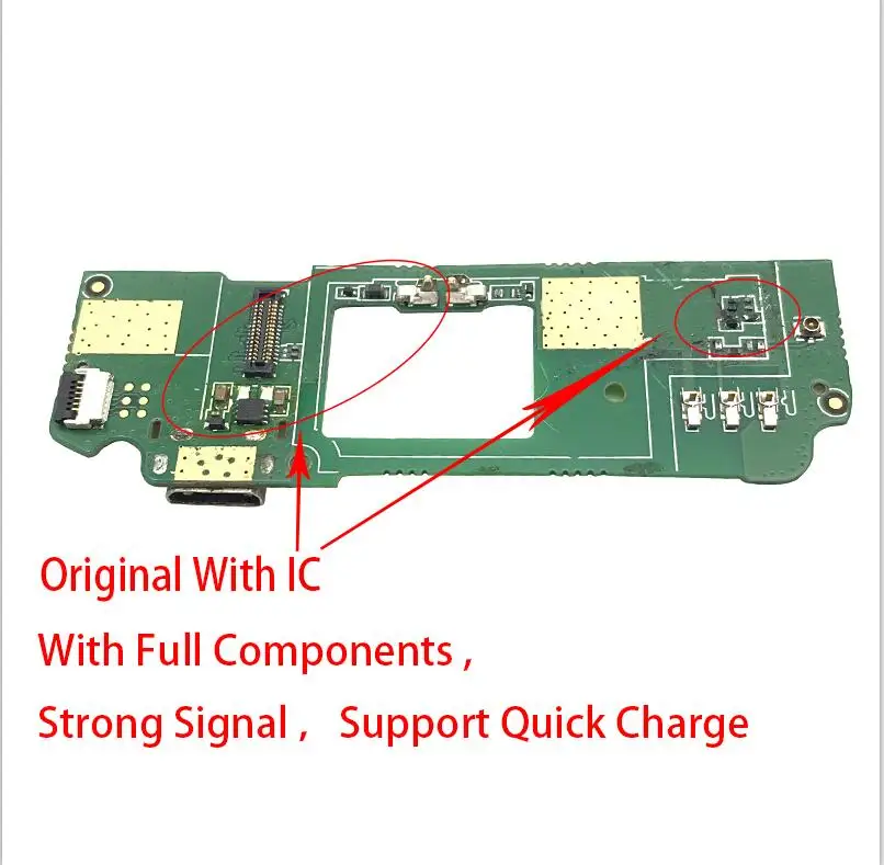 Original With IC 10 шт./партия для htc DESIRE 620 Micro usb зарядный порт Блок разъем Flex плата со шлейфом много - Цвет: Original With IC