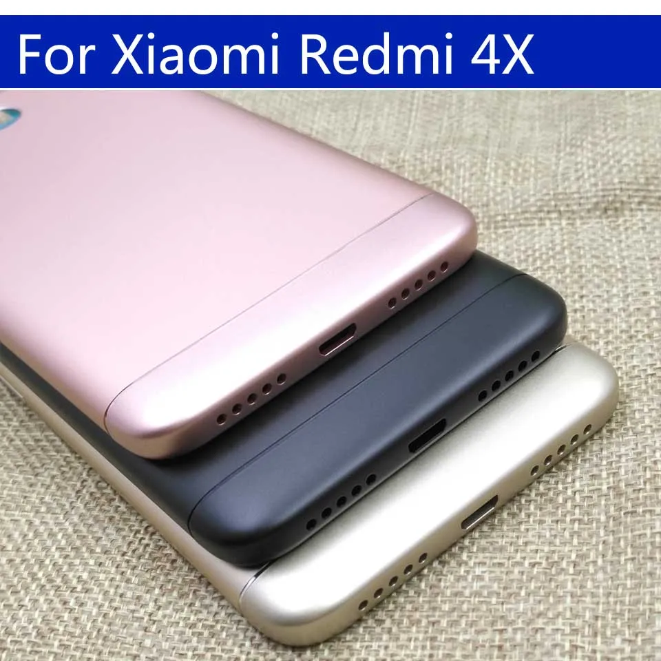 4X задняя крышка батарейного отсека для Xiaomi Redmi 4X задняя крышка батарейного отсека чехол на заднюю крышку корпус замена корпуса