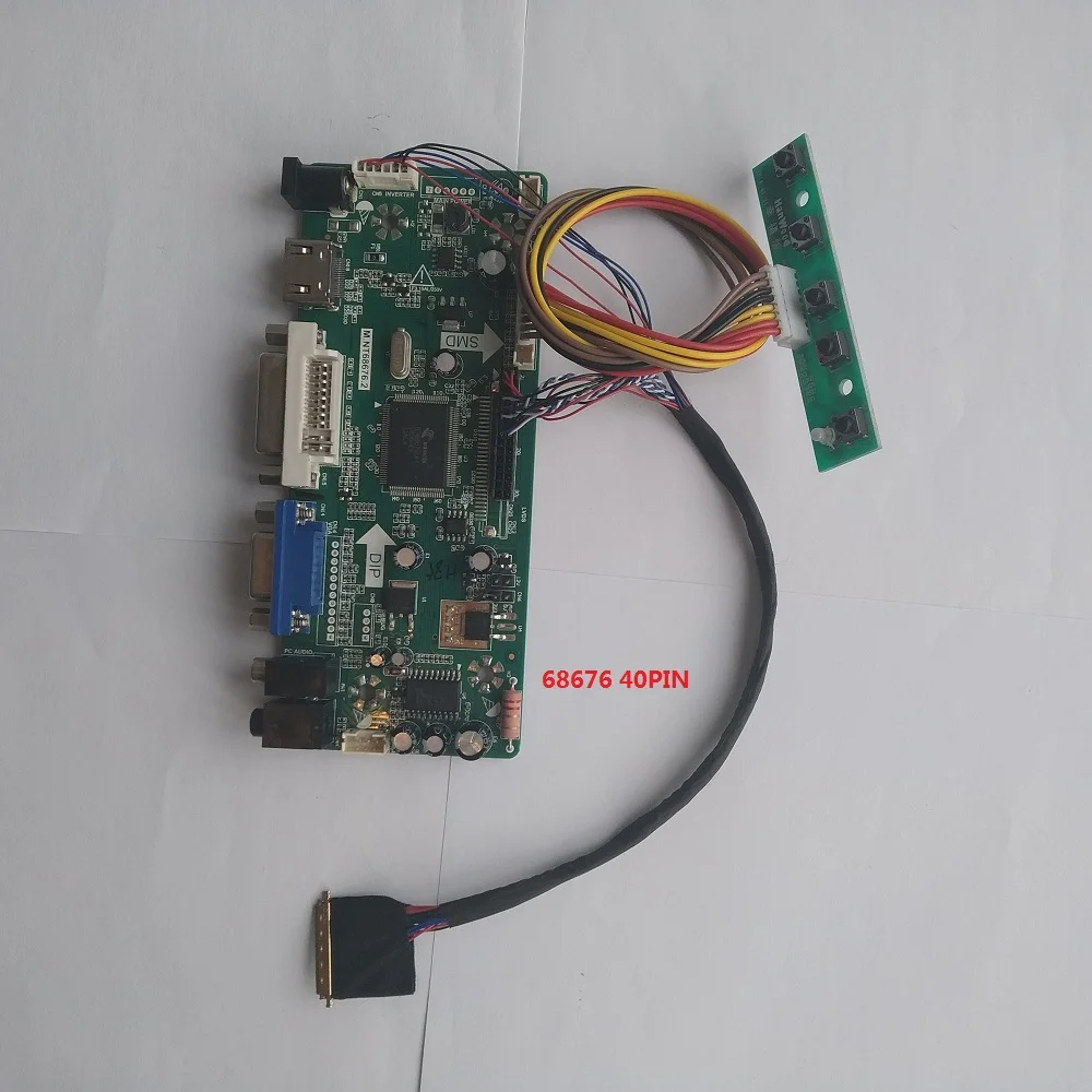 Для платы контроллера драйвера LP156WH4 1366X768 панель монитора M. NT68676 HDMI DVI VGA светодиодный ЖК-монитор LVDS DIY 40PIN