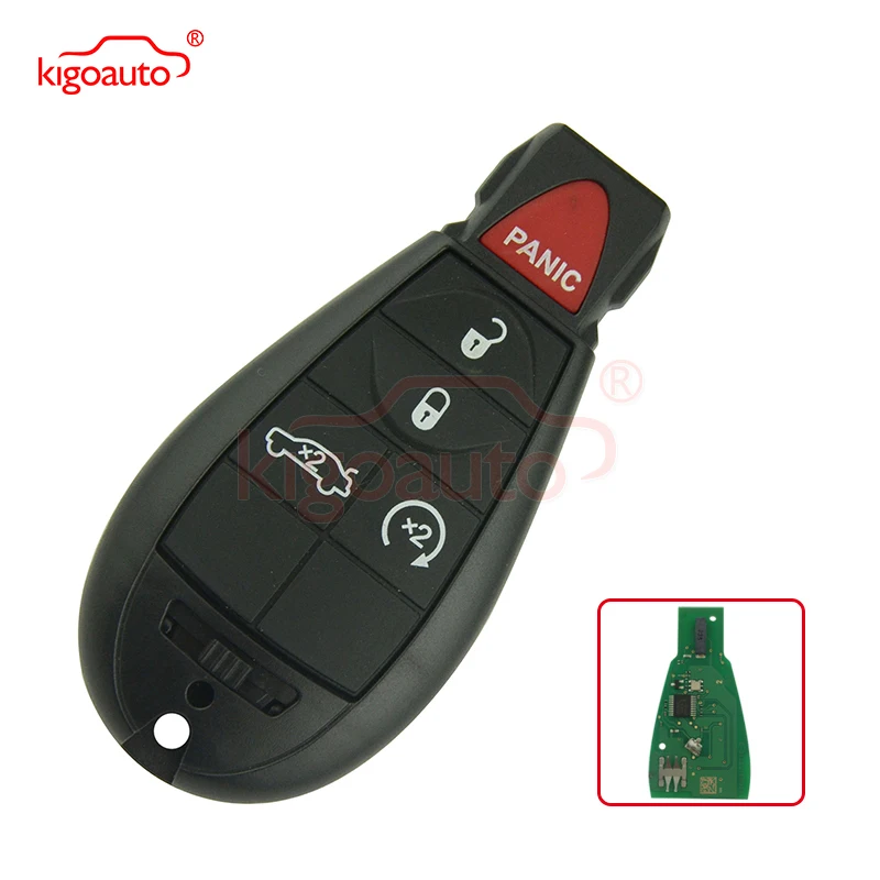 FOBIK КЛЮЧ #3 M3N5WY783X 434 мГц 4 кнопки с паническим для Dodge Challenger 2009 2010 2011 kigoauto