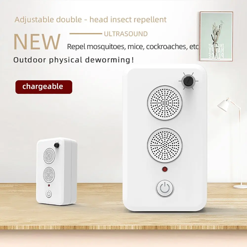 Ultrasound Mouse Cockroach Repeller Device Insect Rats Spiders Mosquito Killer Control Household Pest Ultrasonic Dog Repeller