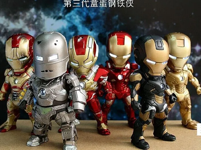 

Third Generation Mini Iron Man 3 s c Suit 6-Car Decoration