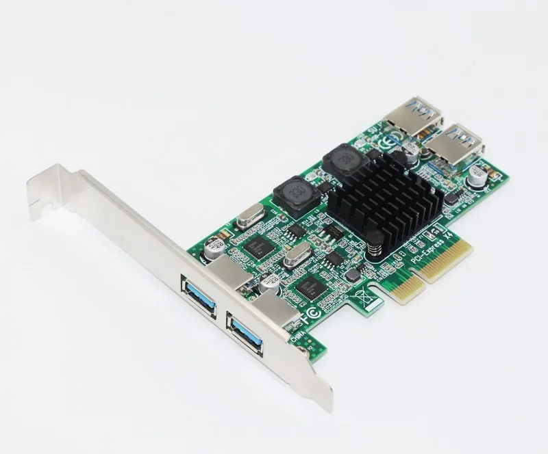 Новейший USB 3,0 PCI-E адаптер для карты расширения PCI Express до 4 портов USB3.0 5 Гбит/с двойной канал полная скорость для сервера VR игр Live