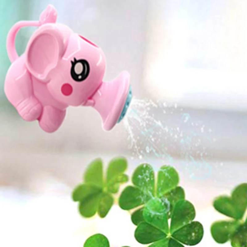 1 Pc Funny Small Elephant Watering Pot Baby Kids Bath Toys Plastic Watering Can Beach Play Sand Toy Gifts for Children 4
