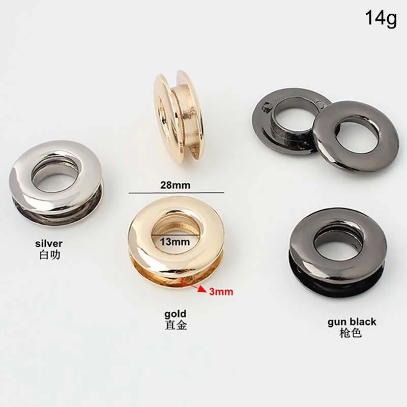 10 50 шт. прессованные металлические люверсы 13 мм 1/2 дюйма 5 цветов|hardware accessories|metal bags