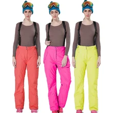 Новые зимние женские штаны с эластичной резинкой на талии, зимние утепленные лыжные штаны, ветрозащитные женские брюки для катания на коньках, большие размеры