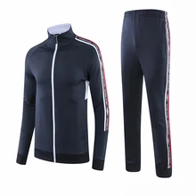 Новые мужские спортивные костюмы для футбола, бега, зимняя одежда, тренировочные костюмы униформы для взрослых с логотипом под названием команды