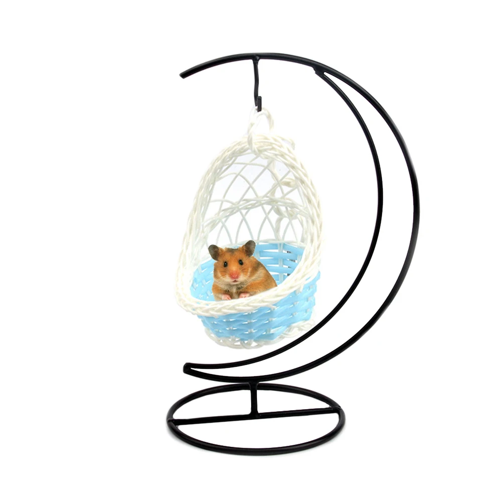 Swing Nest Cages Hanging Bed Hamster Hammock Iron Garden Decorative Parrot Basket Small Pet Cradle Weaving | Дом и сад