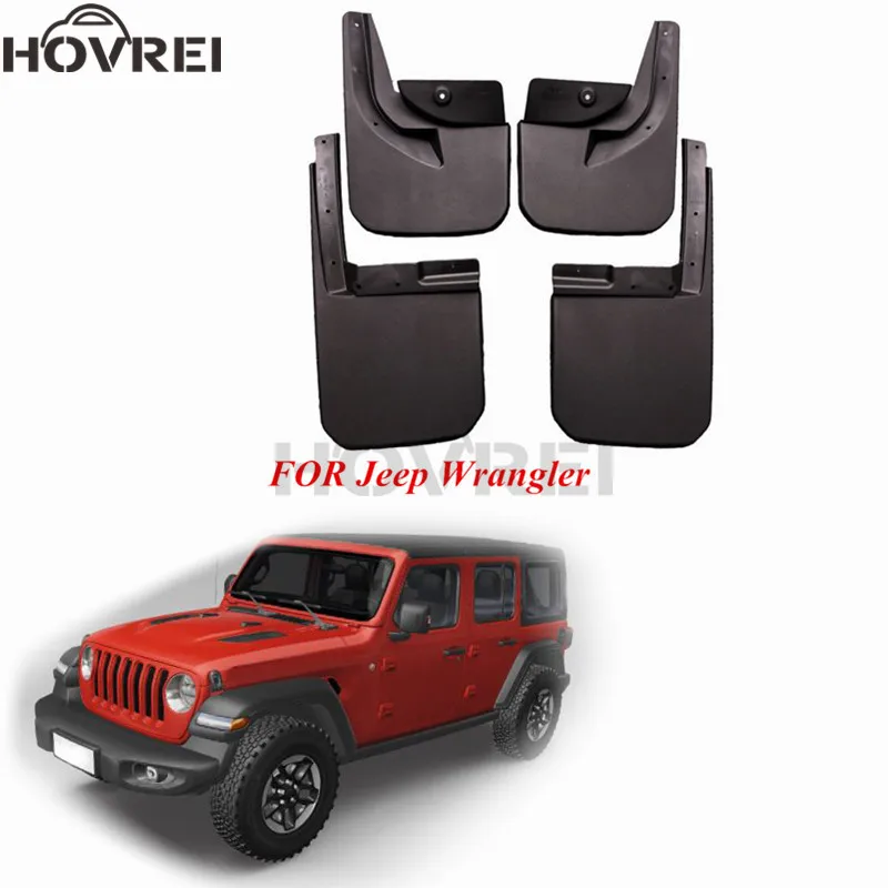 Car Mudguards For Jeep Wrangler Jl 2018 2019 Mudflap Set Molded Front