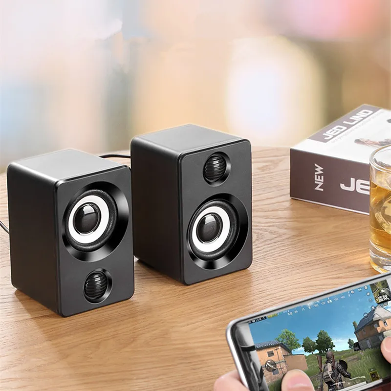 USB проводные компьютерные колонки 2 шт. музыкальный проигрыватель сабвуфер для