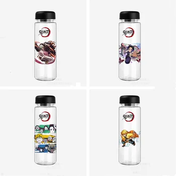 

19CM Janpan Anime Demon Slayer Kimetsu No Yaiba Kamado Tanjirou Kamado Nezuko Plastic cup Model with Canvas bag Gift