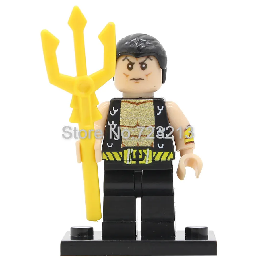 Один супер герой фигурка Бэтмена титана Джокер Tomb Raider Лара Крофт Рокки Namor Storm Big Barda строительный блок кирпич набор игрушек - Цвет: Namor