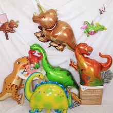 Джунгли динозавр фольгированный шар год воздушные шарики в виде животных Детские динозавры украшения для вечеринки, дня рождения гелиевые шары детские игрушки