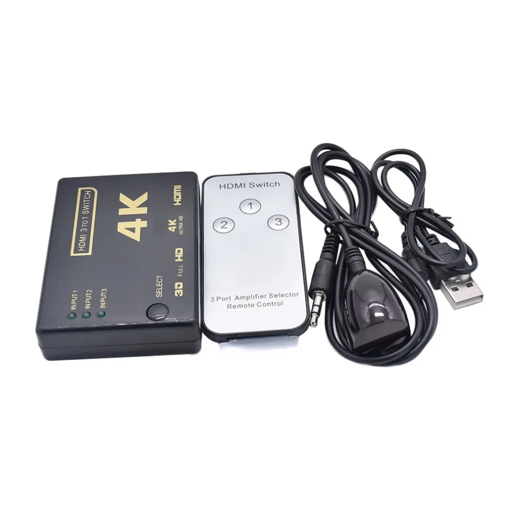 Портативный Ультра HD HDMI 4K x 2K 3D Аудио Видео разветвитель 1080P мультипросмотра высокой четкости мультимедийный интерфейс коммутатор