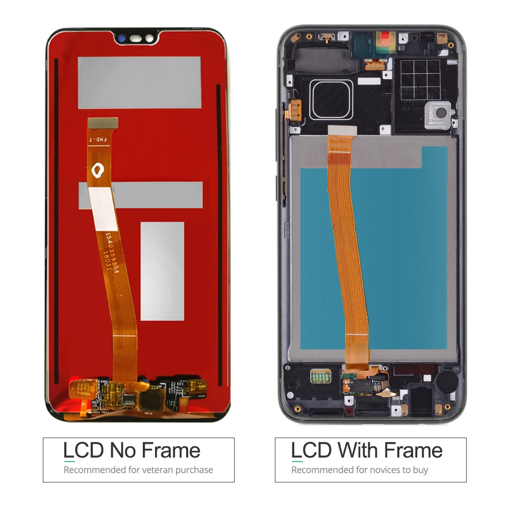 Черный 5,8 дюймов honor 10 lcd для huawei honor 10 lcd дисплей кодирующий преобразователь сенсорного экрана в сборе Замена с отпечатком пальца