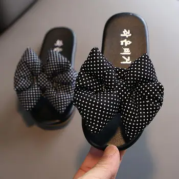 

New Children Sandals For Girls Slipper Summer Sandals Kids Girls Princess Slippers Fashion Beach Sandals With Bow flip flops