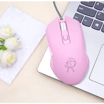 

Computer Mouse Girl Gaming Mouse Colorful Backlit Gaming Mouse Optical Wired Mouse Fashion Silent Mouse for Apple Laptop