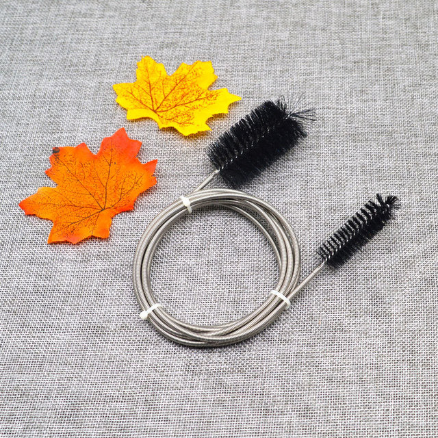 Steel Pipe Nylon Flexible Spring Cleaning Brush Aquarium Water Filter Air Tube Double Ended Hose Fish Tank Brush