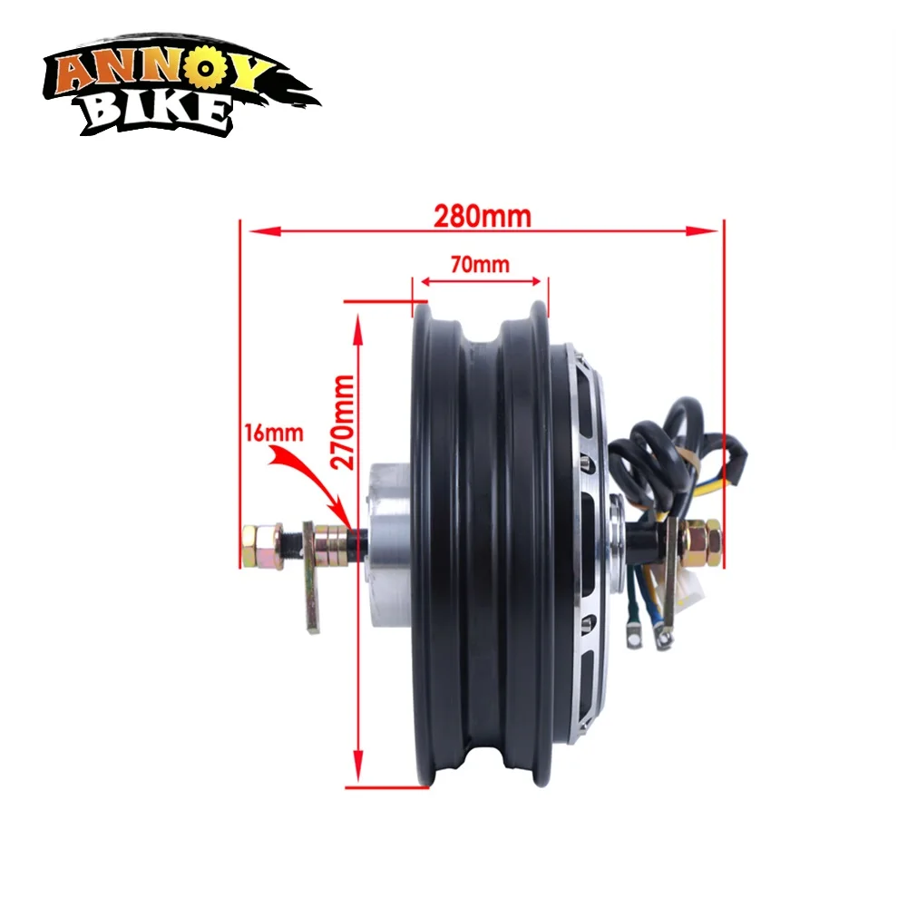 Электрический дисковый тормоз ANNOYBIKE 10 дюймов мотор 800W1000W1200W|Двигатель для