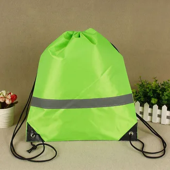 

10 Pcs Gift Drawstring Bags School Camping Reflective Strap Students Sport Walking Large Capacity Outdoor Gym Pouch Storage