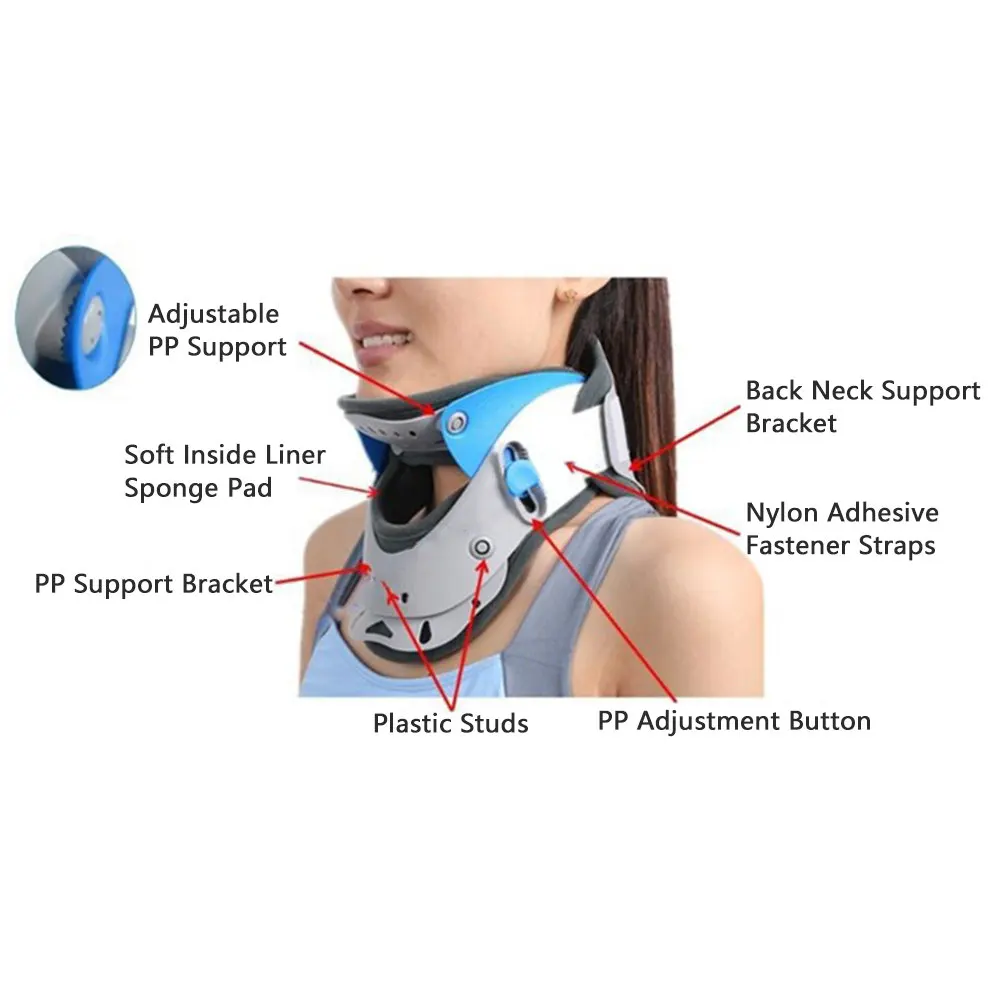  Surgery Medical Support Neck Brace Adjustable Cervical Traction Device Spine Stretcher Personal Hea