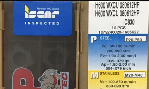 ISCAR 10 шт. вставки карбида H600 WXCU080612HP IC830