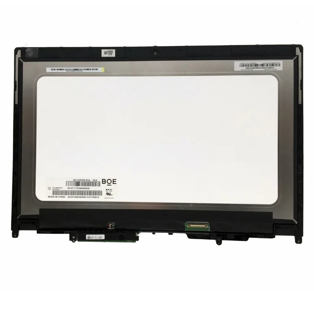 13 3 &quotЖК-экран для ноутбука Lenovo ThinkPad Yoga 370 LCD сенсорный экран и рамка FHD 1920x1080 IPS