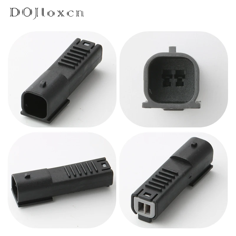 1 Set 2 Pin Sumitomo Auto Fuel Injector Electronic Waterproof Black Connector Plug For CB400 Accord 6189-6904