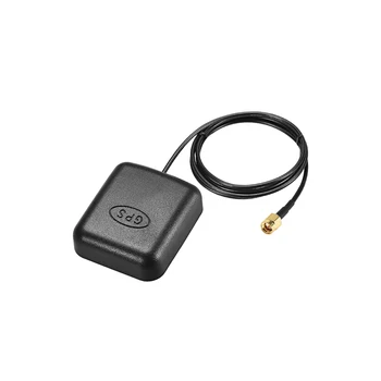 Uxcell 1pc gpsアクティブアンテナと互換性北斗sma雄プラグ 34dB空中コネクタケーブルと磁気マウント 3.0 メートルワイヤー