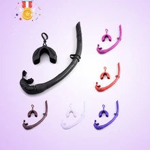 Silicone Foldable Snorkel with Compact Storage Case Women Men Roll Up Snorkel Wet Breathing Tube For Snorkeling