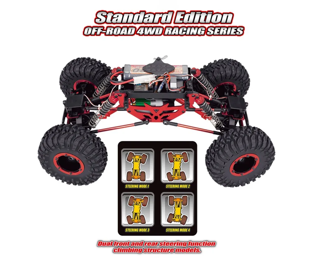 REMO HOBBY 1071 1/10 Электрический 4WD 2,4G пульт дистанционного управления Передний Руль матовый 1:10 альпинистская Автомобильная игрушка 30 минут гоночное время