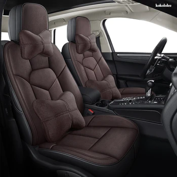 

KOKOLOLEE Custom Leather car seat cover For Volkswagen Passat Beetle Tuareg Tiguan Phaeton VW R36 Eos MAGOTAN Scirocco car seats