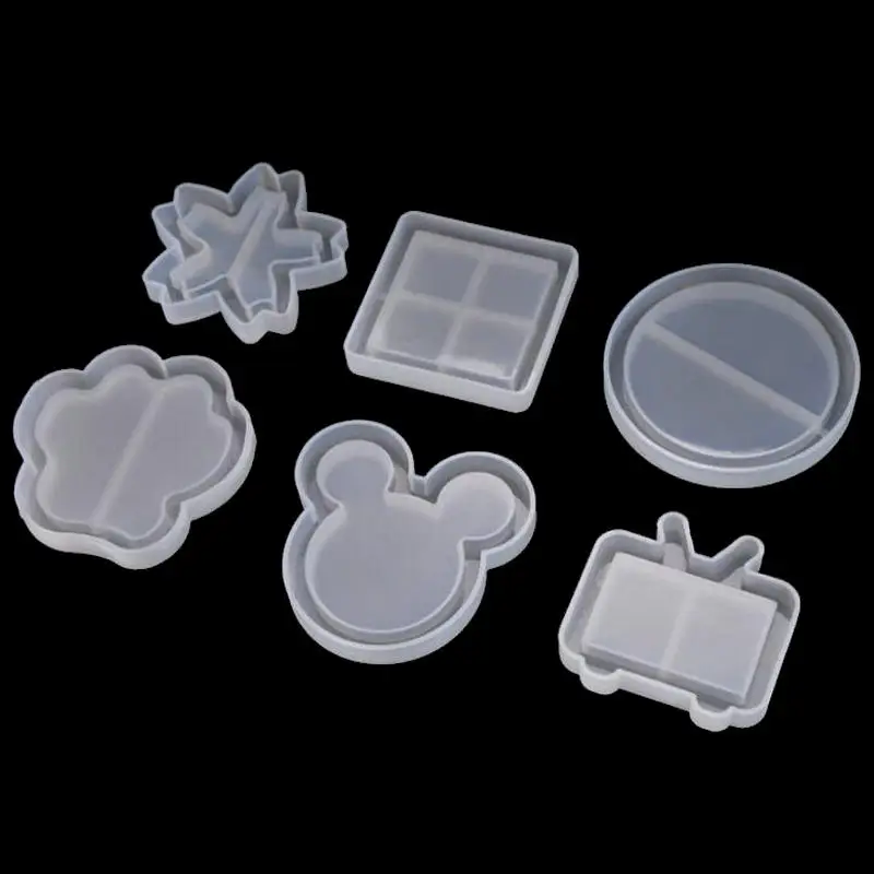 Epoxy Resin Kawaii Feet Shaker Silicone Molds Charms DIY Jewelry Tool Water Injection Windmill Mould UV Resin Pendant