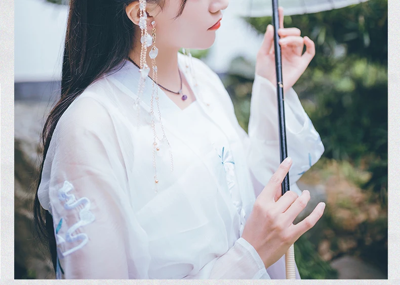 QIANJI 2019QIANJI старинная для волос аксессуары с бахромой кленовый лист клип костюм Hanfu головной убор Фея Головной убор