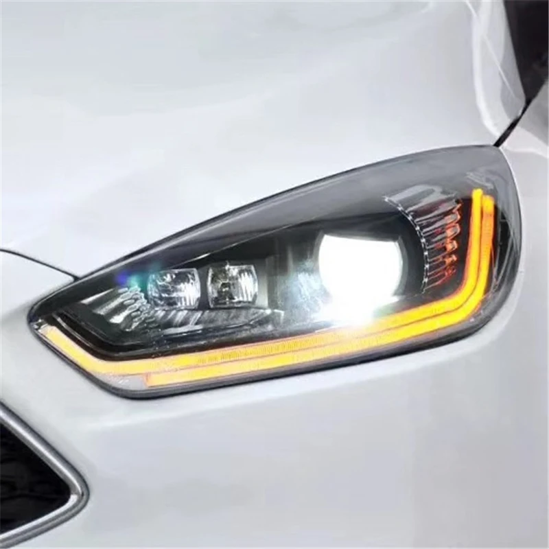 Автомобильный Стайлинг 1 комплект для Ford focus фары светодиодный DRL Противотуманные фары Дневные ходовые огни HID комплект